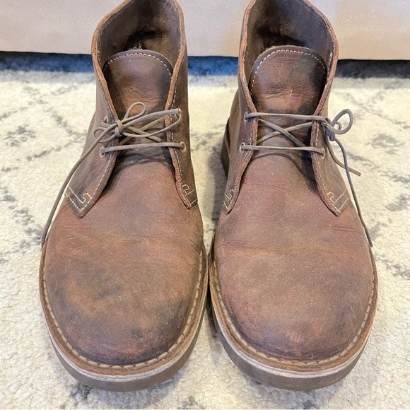 Clarks Bushacre 2 Desert Boots Chukkah Brown Leather Boots Size 8 - Picture 2 of 7